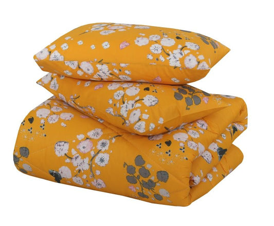 Ochre Floral - Winter Razai Set - Windsorlino.com
