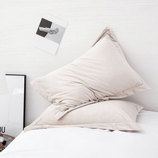 Off White Velvet - Pillow Cases - Windsorlino.com