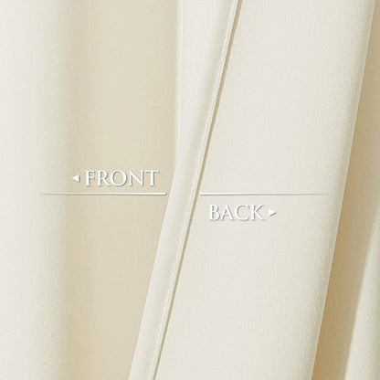 Off White - Velvet Window Curtains (Ultra Soft) - Windsorlino.com