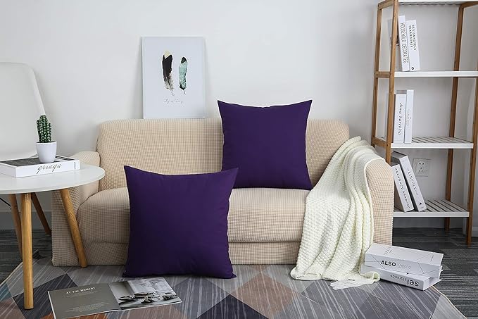 Imperial Plum-Cushion Covers Pack of Two