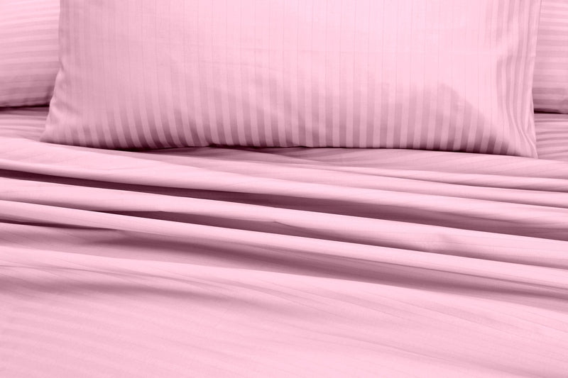 Pink Stripe - Bed Set 6 Pcs (Luxury) - Windsorlino.com
