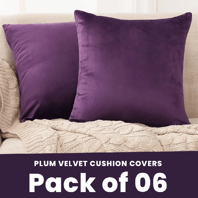 Plum - Velvet Cushion Covers - Windsorlino.com