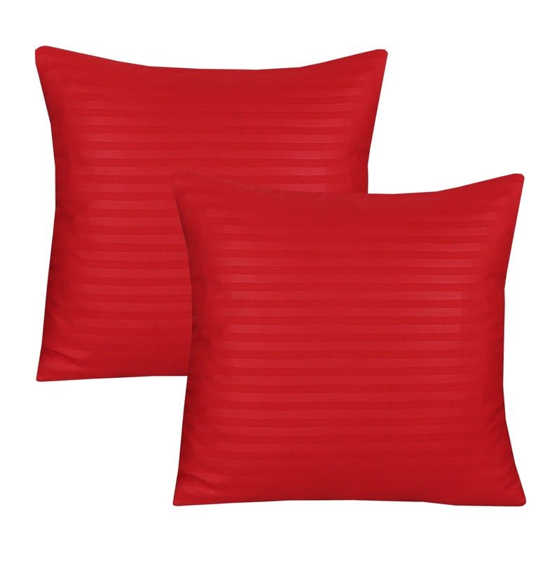 Red Stripe - Cushion Covers Pack of Two - Windsorlino.com