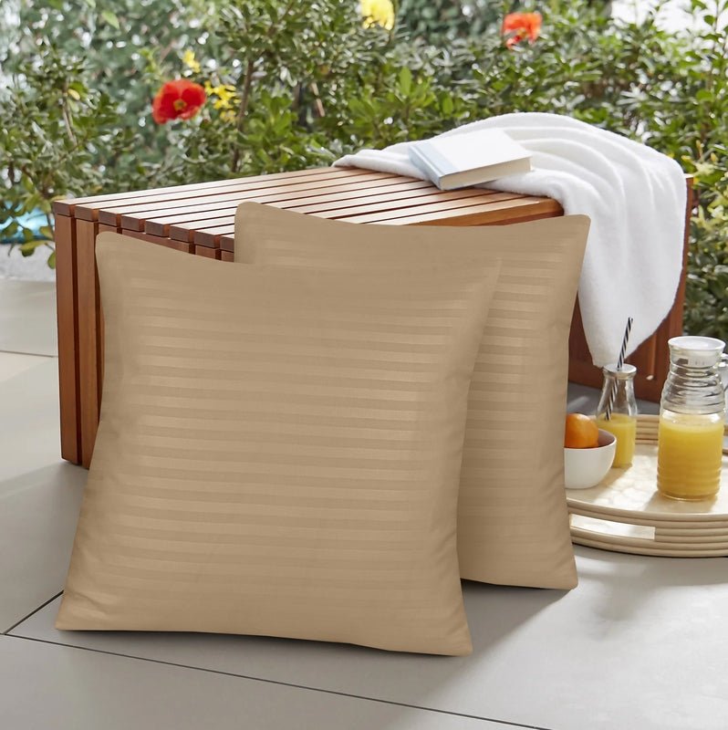 Sunset Gold Stripe - Cushion Covers Pack of Two - Windsorlino.com