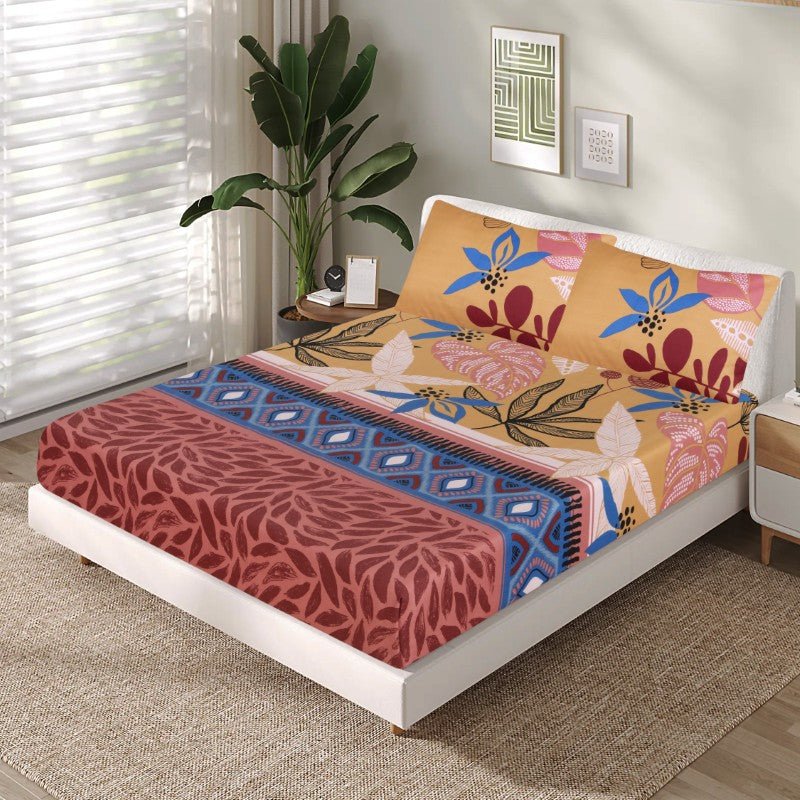 Tea Pink Geomatrical - Fitted Sheet Set - Windsorlino.com