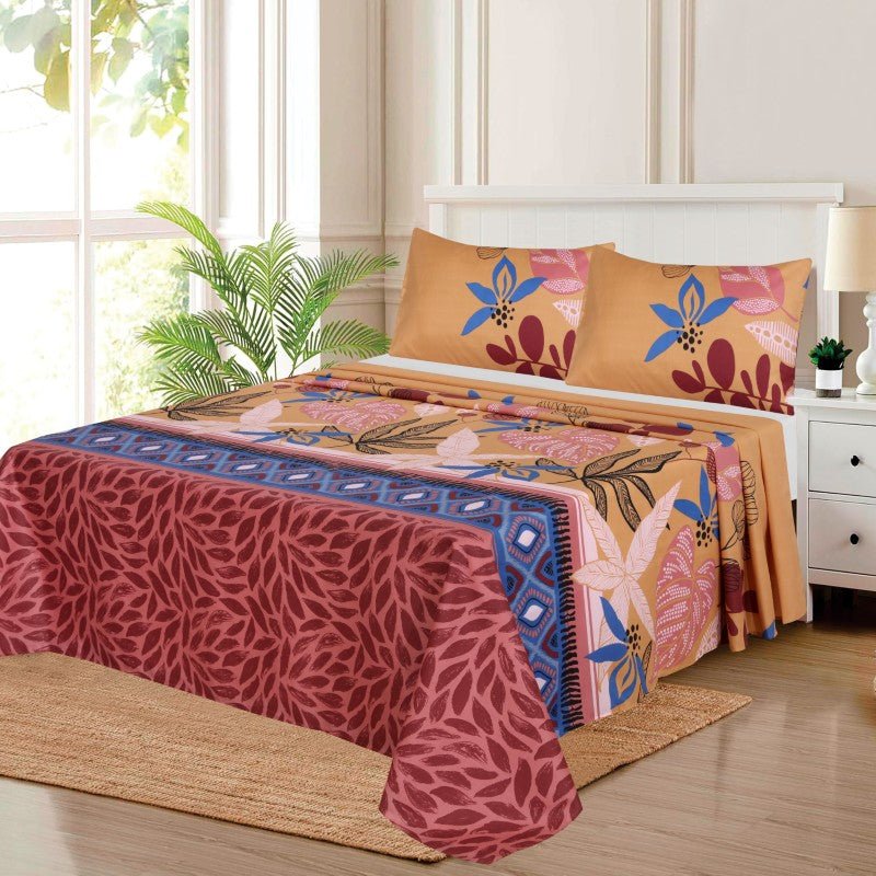 Tea Pink Geometrical - Bed Sheet Set - Windsorlino.com