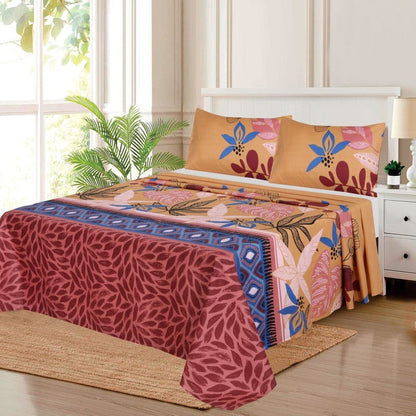 Tea Pink Geometrical - Bed Sheet Set - Windsorlino.com