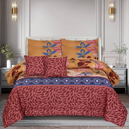 Tea Pink Geometrical - Winter Razai Set - Windsorlino.com