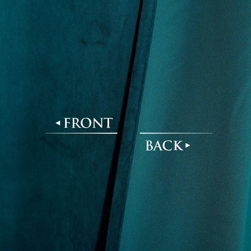 Teal - Velvet Window Curtains (Ultra Soft) - Windsorlino.com