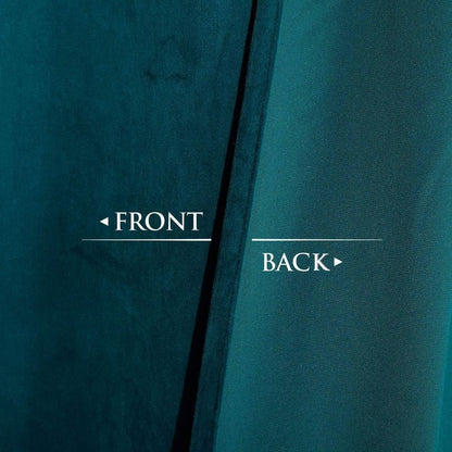 Teal - Velvet Window Curtains (Ultra Soft) - Windsorlino.com