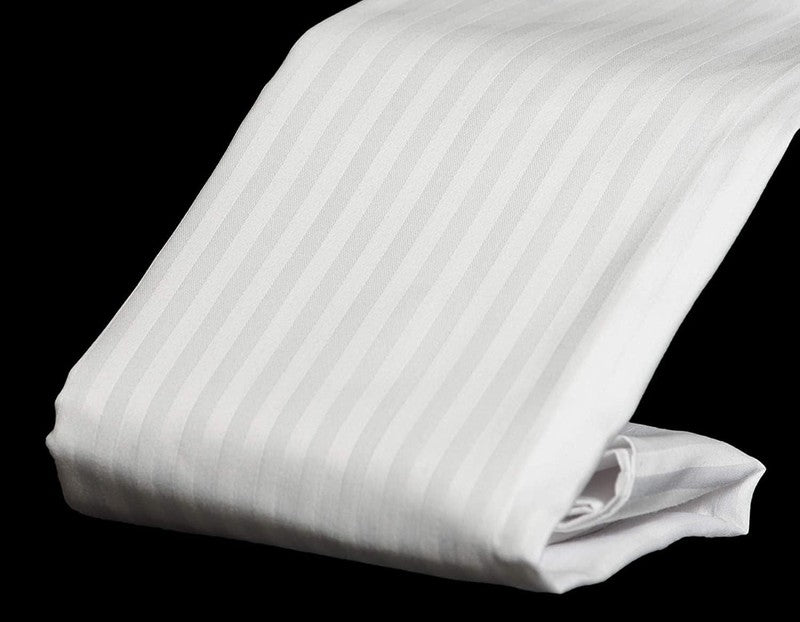 White Stripe - Luxury Fitted Sheet - Windsorlino.com
