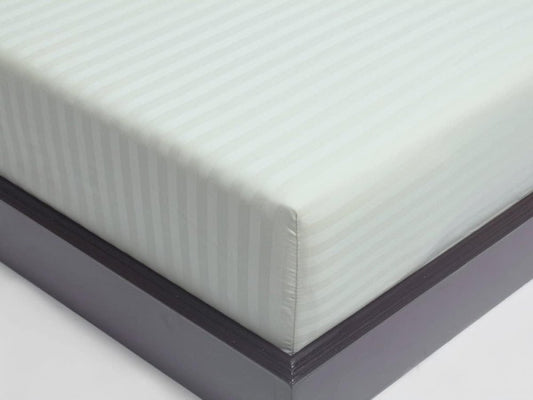 White Stripe - Luxury Fitted Sheet - Windsorlino.com