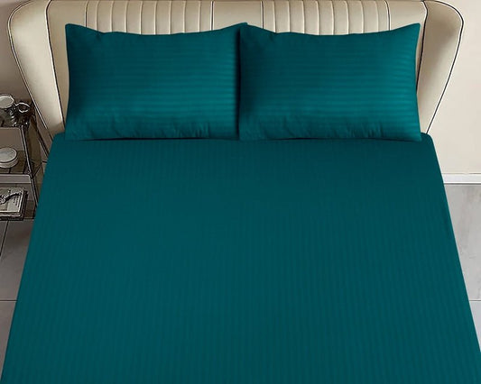 Zinc Stripe - Luxury Fitted Sheet - Windsorlino.com