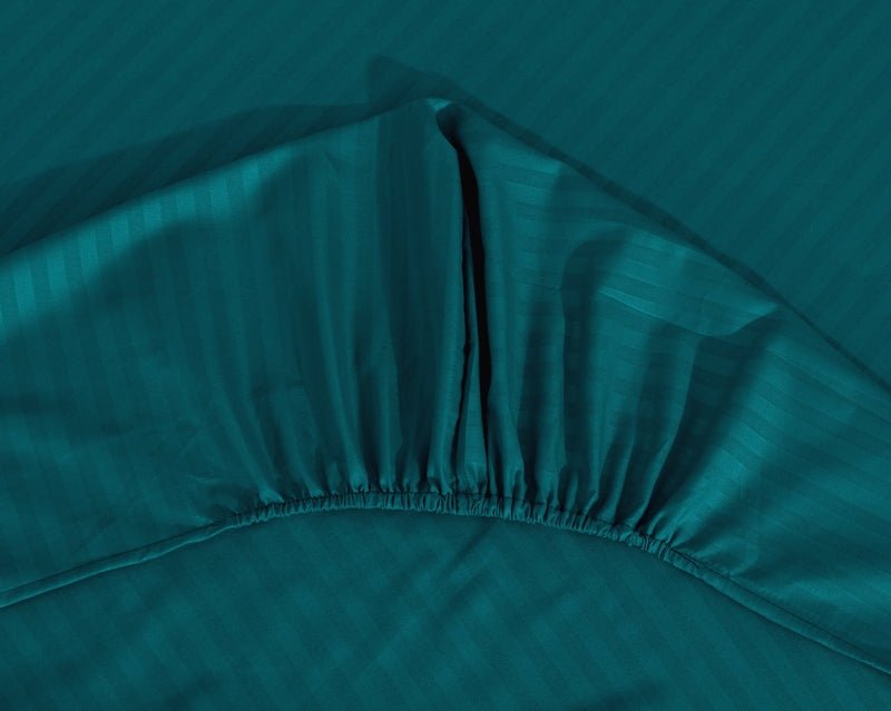Zinc Stripe - Luxury Fitted Sheet - Windsorlino.com