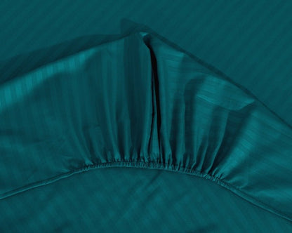 Zinc Stripe - Luxury Fitted Sheet - Windsorlino.com