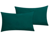 Zinc Stripes-Pack of 2 Pillow Cases (Luxury)