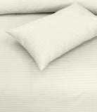 Creamy Crust Stripe Satin-Bed Sheet Set