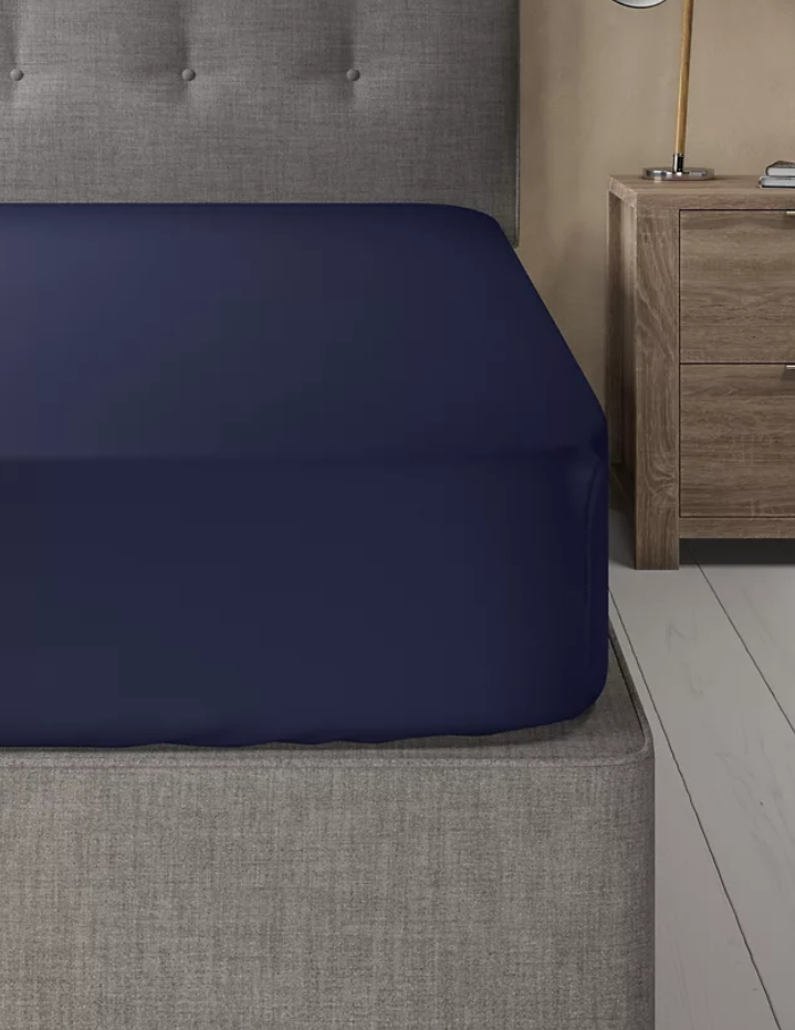 Midnight Navy-Luxury Fitted Sheet