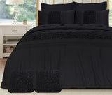 Cuddly Imperial Black-Bed Set 8 Pcs (Luxury)