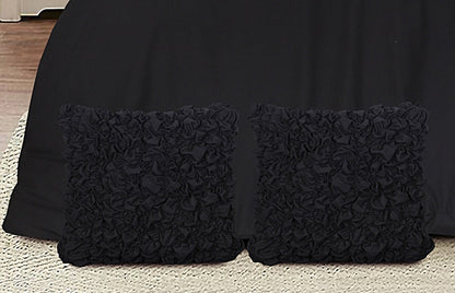 black bed sheets