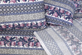 Vintage Flory-Blue-Bed Sheet Set