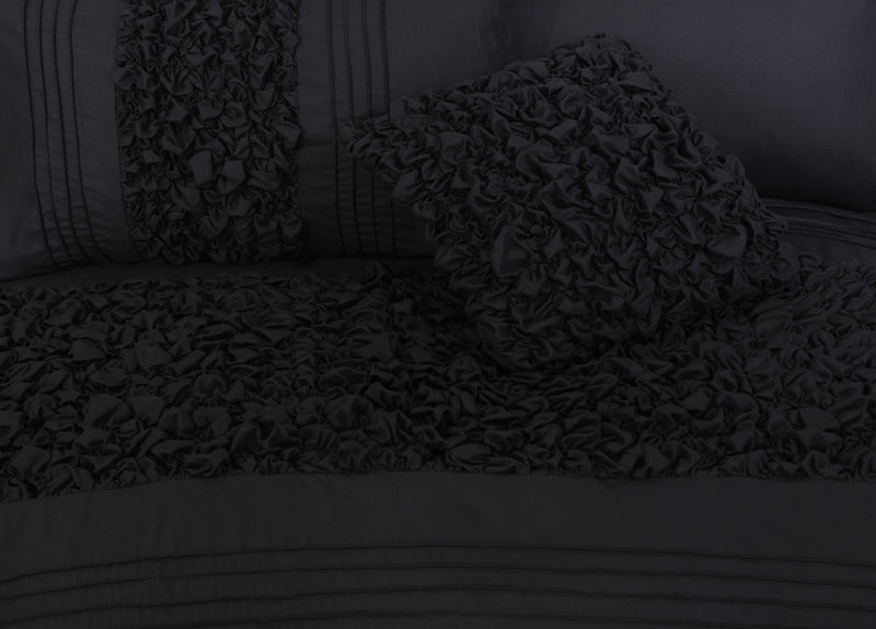 black bed sheets