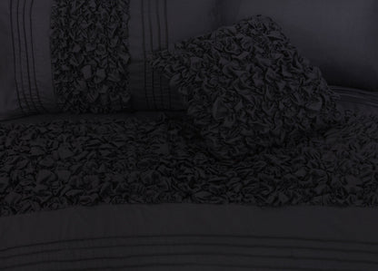 black bed sheets