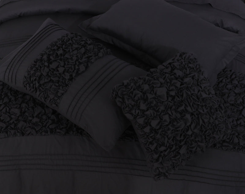 black bed sheets