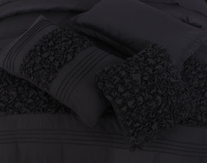 black bed sheets