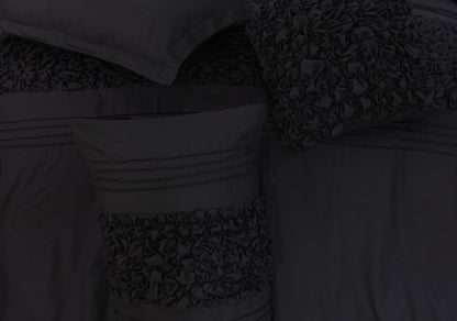 black bed sheets