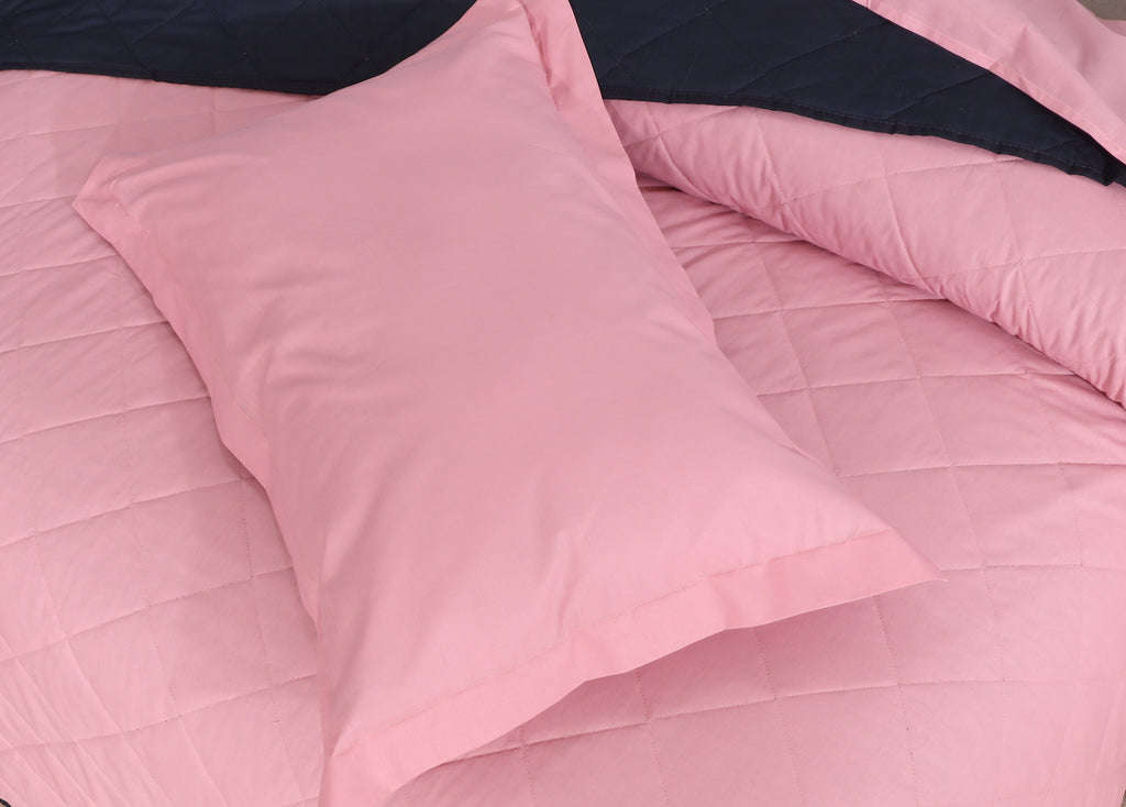 Imperial Pink & Navy-Bedspread Set