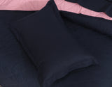 Imperial Pink & Navy-Bedspread Set