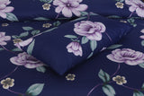 blue cotton bed sheets