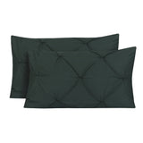 Diamond Pin Tuck (Castleton Green)-Pack of 2 Pillow Cases