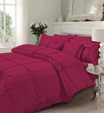 Pleated Hot Pink-Bed Set 8 Pcs (Luxury)