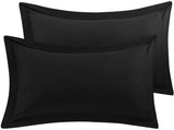 Imperial Black-Pack of 2 Pillow Cases Sham (Luxury)