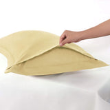 Imperial Beige-Pack of 2 Pillow Cases Sham (Luxury)
