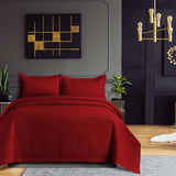 Deep Red-Bedspread Set