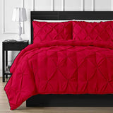 Diamond Pin Tuck Imperial Hot Pink-Bed Set 8 Pcs (Luxury)