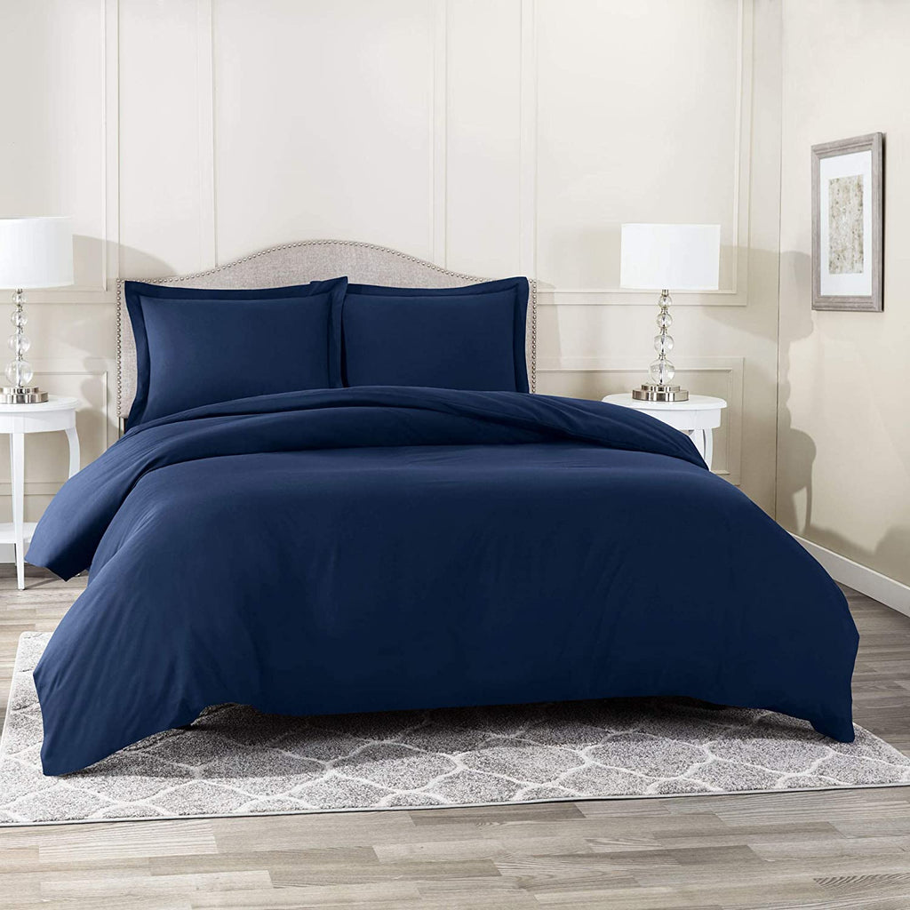 Imperial Navy Blue-Bed Set (Luxury)