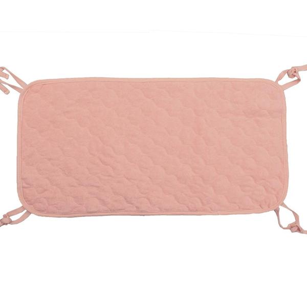 Waterproof Quilted Sheet Saver Pad For Baby Crib-Pink