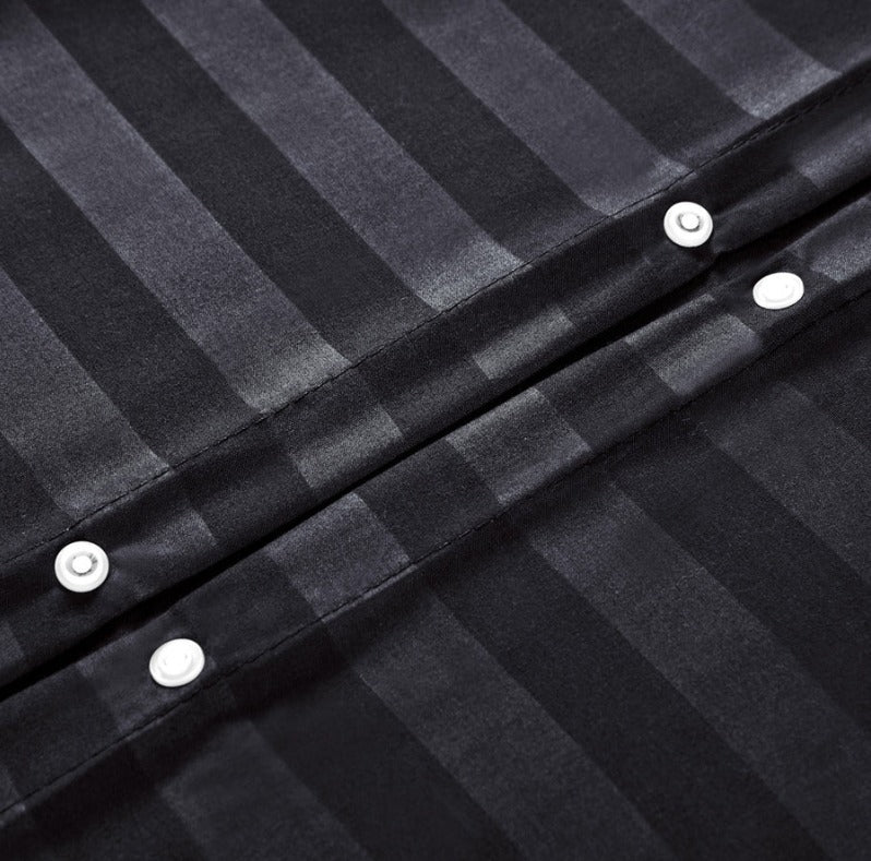 black bed sheets