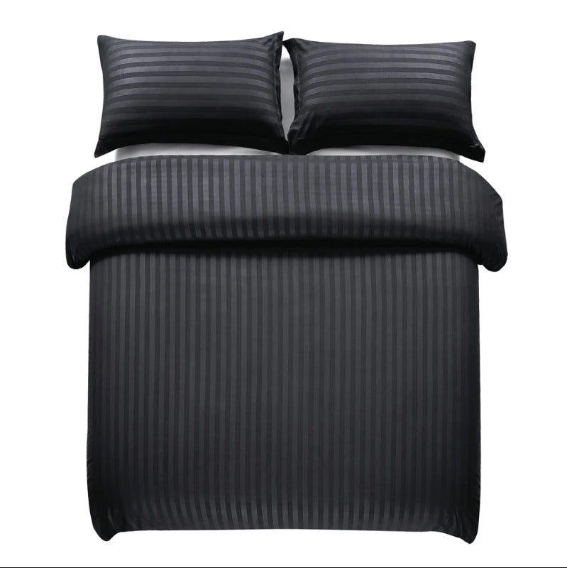 black bed sheets