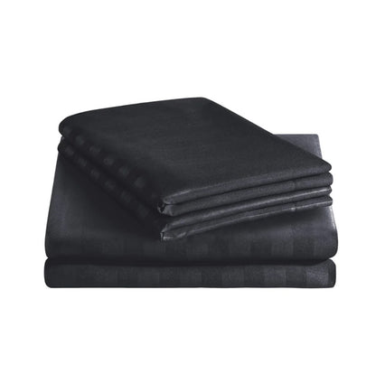 black bed sheets