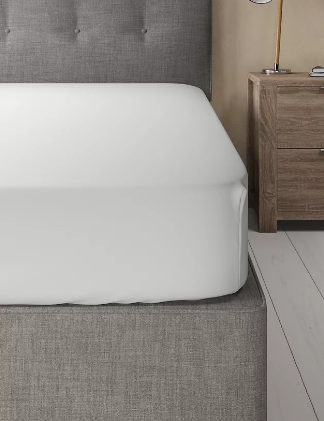 White-Basic Fitted Sheet