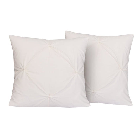 Cream Pin Tuck - Cushion Covers Pack of Two - Windsorlino.com