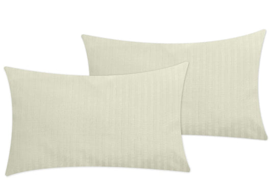 Creamy Crust Stripes - Pack of 2 Pillow Cases (Luxury) - Windsorlino.com