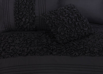 Cuddly Imperial Black - Bed Set 8 Pcs (Luxury) - Windsorlino.com