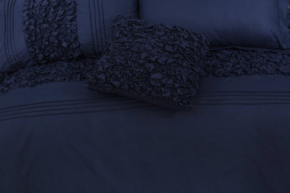 Cuddly Imperial Navy - Bed Set 8 Pcs (Luxury) - Windsorlino.com