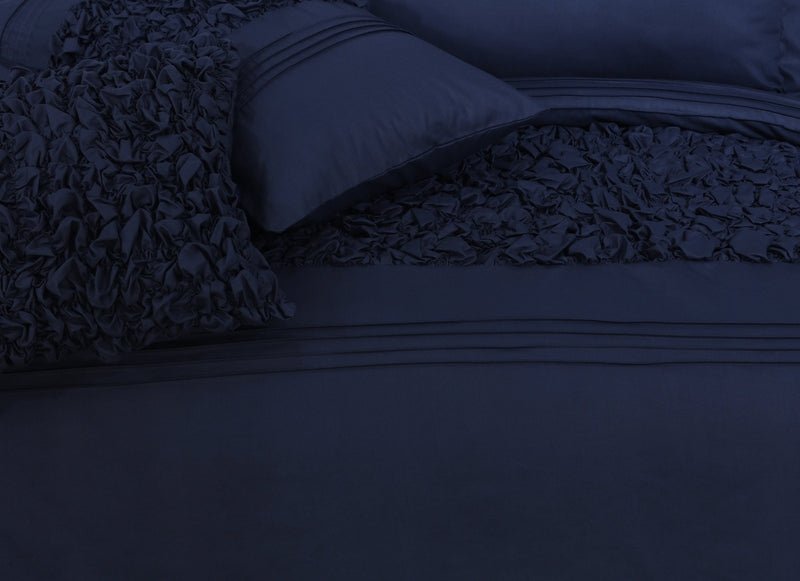 Cuddly Imperial Navy - Bed Set 8 Pcs (Luxury) - Windsorlino.com